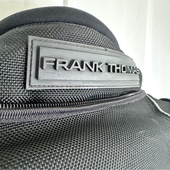 FRANK THOMAS BIKER JACKET BLACK MOTOCYCLE COAT MADE IN ENGLAND MEN SIZE LARGE - Picture 8 of 17